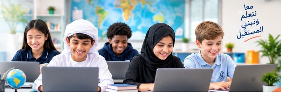 Students learning on laptops
